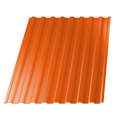 Профнастил НС-20 (МП 20) RAL2004 Оранжевый Апельсин 1150(1100)мм 0,45мм
