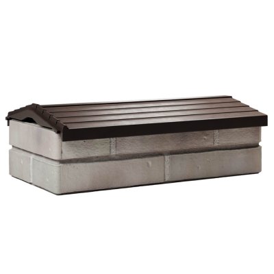 Парапет Zking Бона ХайТек Коричневый с посадкой на 1 кирпич (200/225/255мм) фото Центр Металлокровли