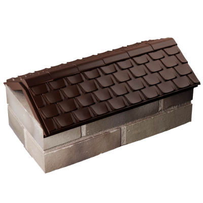 Парапет Elbrus Коричневый на 1 кирпич 255мм фото 4