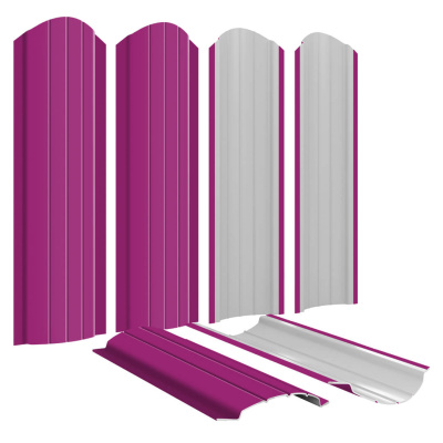 Штакетник Полукруглый RAL 4006 Пурпурный для забора