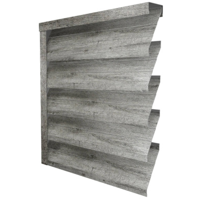 Ламель усиленная ЭКО-Z-US цвет под дерево Винтаж SteelArt двусторонняя