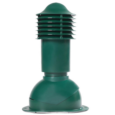 Труба вентиляционная VIOTTO d110мм h550мм для мягкой кровли RAL6005 зеленый мох вид сбоку